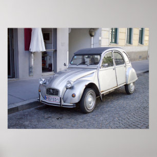 シルバーシトロエン2CV ポスター
