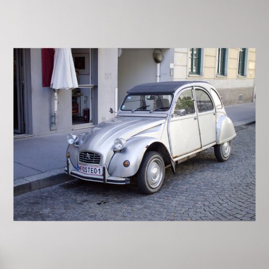 シルバーシトロエン2CV ポスター (正面)