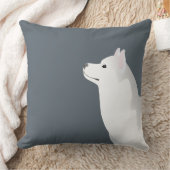 シルバーシベリアのハスキーの基本品種カスタマイズ クッション (ブランケット)