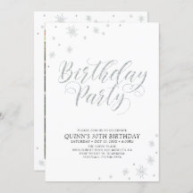 シルバーシモダンック大人の誕生日パーティー