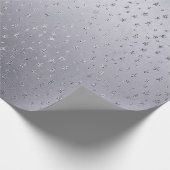 シルバーシャイニースモールスターズ紙吹雪Vip ラッピングペーパー (角)