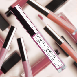 シルバーシャイニー縁どリップティントグロス製品ブランド ラベル