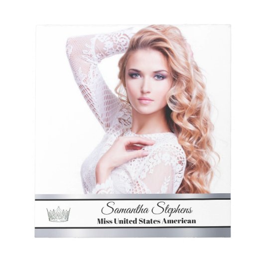 シルバーシャインオートグラフパッド ノートパッド (正面)