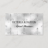 シルバーシャンデリアイベントプランナー名刺 名刺 (正面)