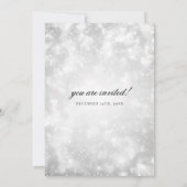 シルバーシャンパン《写真》ぼけ味エレガントな結婚式 招待状 (裏面)