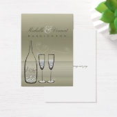 シルバーシャンパ結婚ニュ周年記念DIYギフトラベル (デスク)