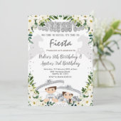 シルバーシャーロボーイアンドガール兄弟姉妹誕生日 招待状 (スタンド正面)