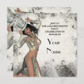 シルバーショーガールバチェロレッテ 招待状 (正面/裏面)