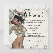 シルバーショーガールバチェロレッテ 招待状 (裏面)