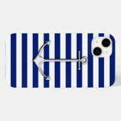 シルバーシンいかりオン航海のストライプ Case-Mate iPhoneケース (裏面 (横))