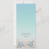 シルバーシーウミガメビーチ結婚式 招待状 (裏面)