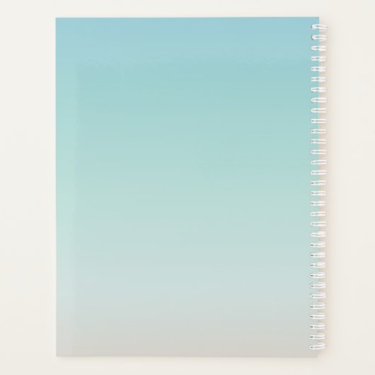 シルバーシーウミガメ海岸追加の名前と年 プランナー手帳 (裏面)