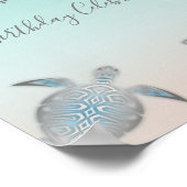 シルバーシーウミガメ誕生日パーティー ポスター (角)