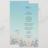 シルバーシーカメビーチウェディング 招待状 (正面/裏面)