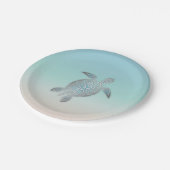 シルバーシーカメビーチスタイル海沿岸 ペーパープレート (アングル)