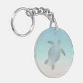 シルバーシーカメビーチスタイル キーホルダー (正面左)