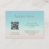 シルバーシーカメ沿岸QRコード 名刺 (裏面)