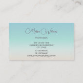 シルバーシーカメ | コーストQ 名刺 (裏面)