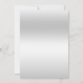 シルバーシーキンズプラムボウズリ結婚ハーサルディナー 招待状 (裏面)