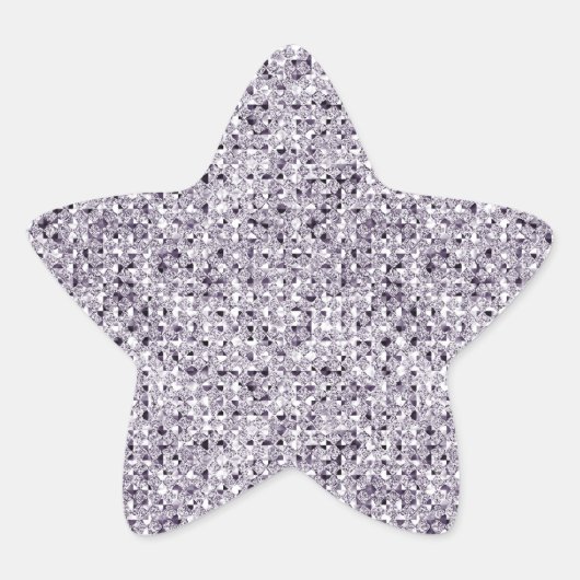 シルバーシークインエフェクトスターシールシート 星シール (正面)