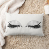 シルバーシークイングリッターブラックグレーメイクアップラッシュ ランバークッション (ブランケット)