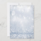 シルバーシークインズドレス紙吹雪《写真》ぼけ味キンセアニラ 招待状 (裏面)