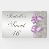 シルバーシークインフェイクズ薄紫ボウスウィート16 横断幕 (横)