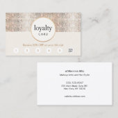 シルバーシークインヘアサロン6パンチロイヤリティ ロイヤリティカード (正面/裏面)