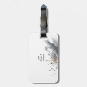 シルバーシークインボウシルバーグリッター ラゲッジタグ (裏面縦)