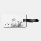 シルバーシークインボウシルバーグリッター ラゲッジタグ (裏面横)