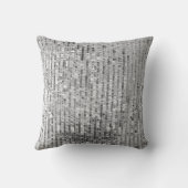 シルバーシークイン、グラマラスなシームレスな背景。 クッション (裏面)