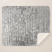 シルバーシークイン、グラマラスなシームレスな背景。 シェルパブランケット (正面(横))