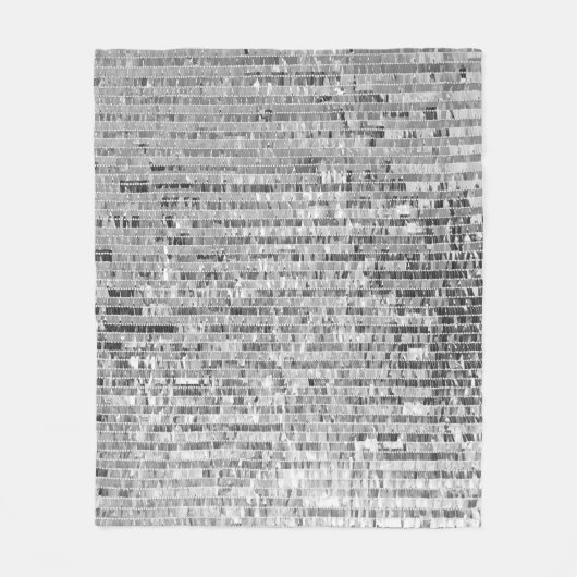 シルバーシークイン、グラマラスなシームレスな背景。 フリースブランケット (正面)