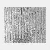 シルバーシークイン、グラマラスなシームレスな背景。 フリースブランケット (正面(横))