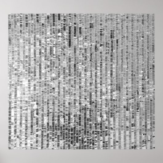 シルバーシークイン、グラマラスなシームレスな背景。 ポスター (正面)