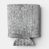 シルバーシークイン、グラマラスなシームレスな背景。 缶クーラー (裏面)