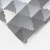 シルバーシークイン：モザイクの背景のキラキラ フリースブランケット (角)