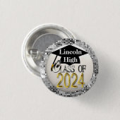 シルバーシークンズクラス2024卒業ボタン 缶バッジ (正面&裏面)