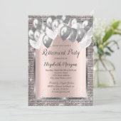 シルバーシークンズバルーンバラ金ゴールド退職 招待状 (スタンド正面)