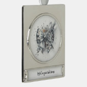 シルバーシークンボウ晴れおめでとう シルバープレートバナーオーナメント (右)