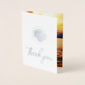 シルバーシーシェル – ありがとう – 結婚add's photo 箔カード (正面)