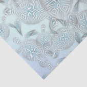 シルバーシータートルズパープル模様 薄葉紙 (詳細)