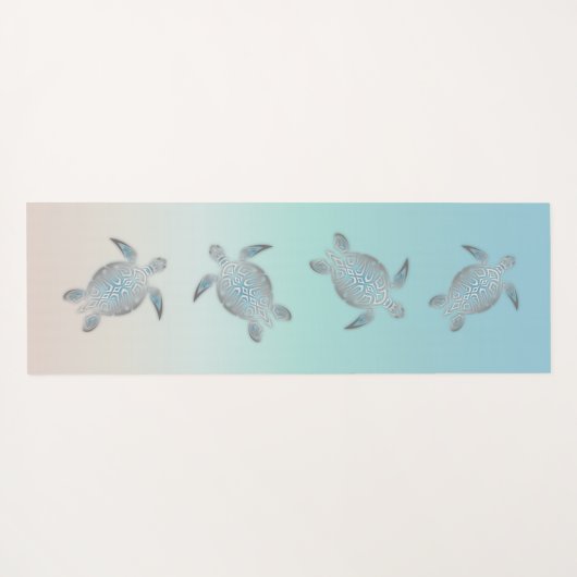 シルバーシータートルズビーチスタイル ヨガマット (裏面(横))