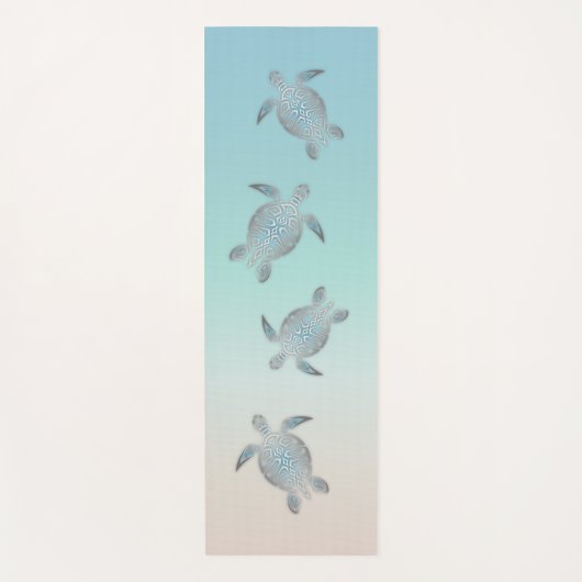 シルバーシータートルズビーチスタイル ヨガマット (正面)