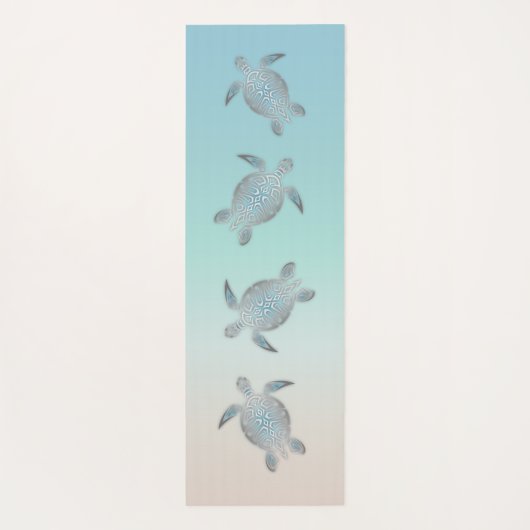 シルバーシータートルズビーチスタイル ヨガマット (裏面)