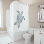 シルバーシータートルホワイト シャワーカーテン (インサイチュ)