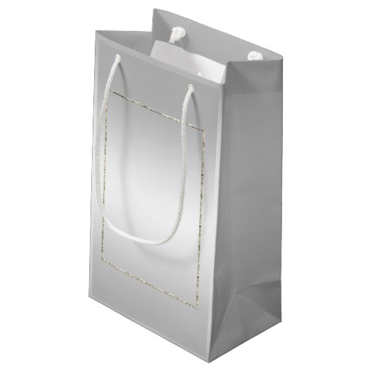 シルバージェム&グリッター25結婚周年記念 スモールペーパーバッグ (裏面アングル)