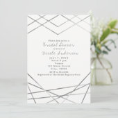 シルバージオメトモダンリラインパーティの招待状 招待状 (スタンド正面)