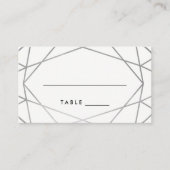 シルバージオメト結婚リーのエスコートカード プレイスカード (正面)