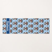 シルバージャワのスズメ ヨガマット (正面(横))